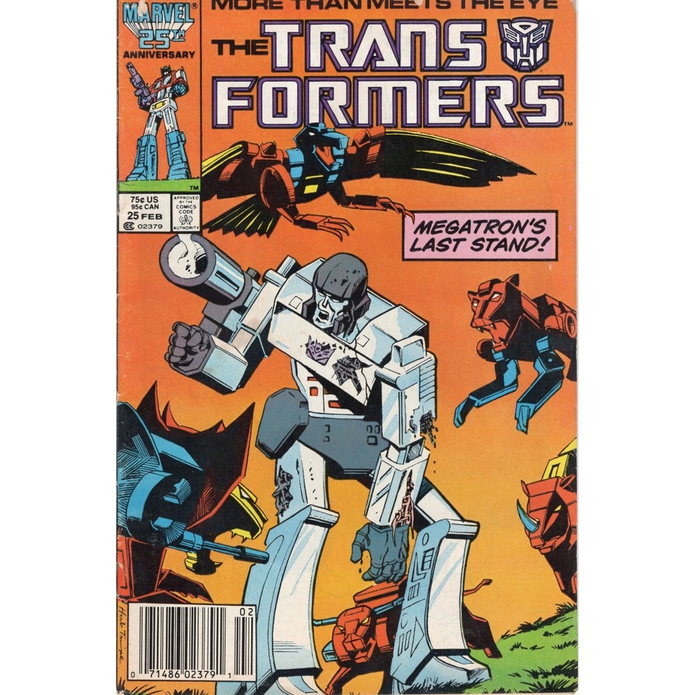 The Transformers #25 Newsstand (Feb 87) "Megatron's Last Stand!" VG Condition
